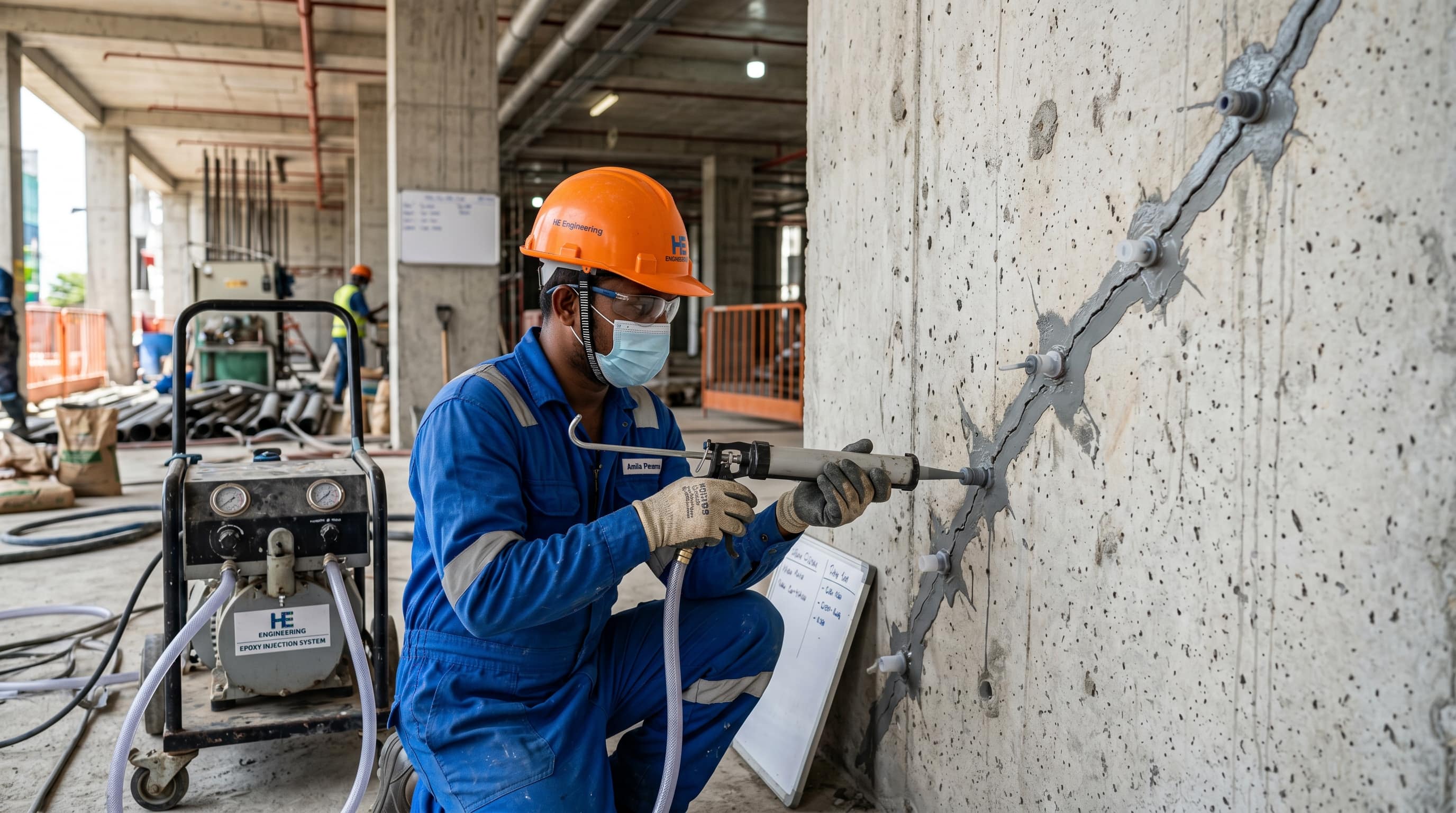 Injection Grouting service by H.E. Engineering